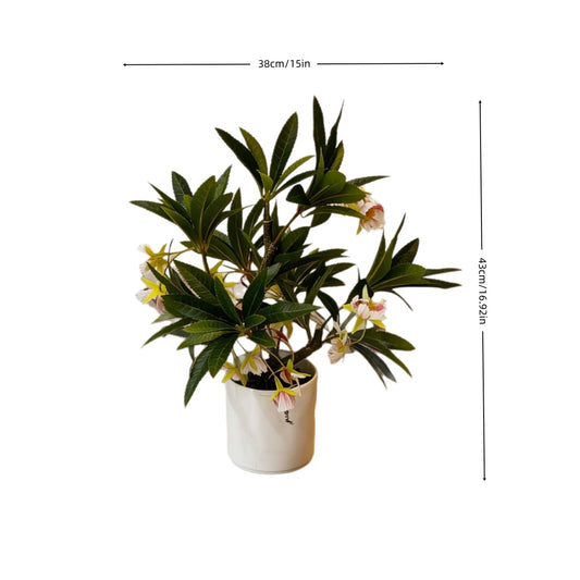 High-End Artificial Water Stone Melding Flowers Home Decor Potted Plant