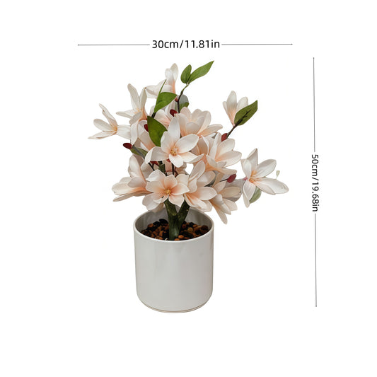 High-End Artificial Magnolia Office Decoration and Home Furnishings
