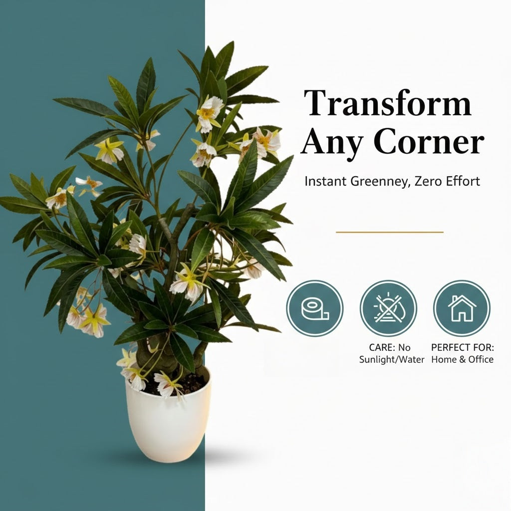 High-End Artificial Water Stone Melding Flowers Home Decor Potted Plant