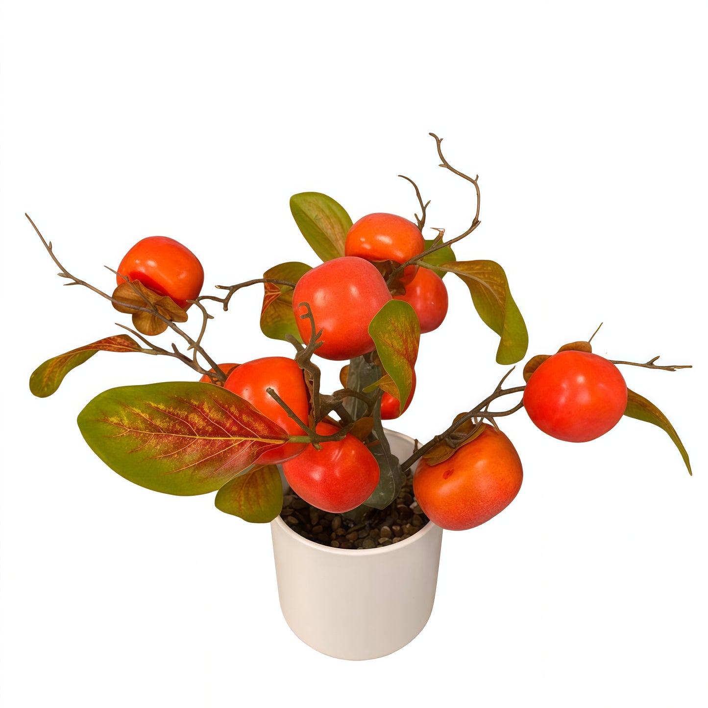 Top Simulated Green Plant Persimmon Potted Plant Home Decoration Garden Decoration Potted Plant