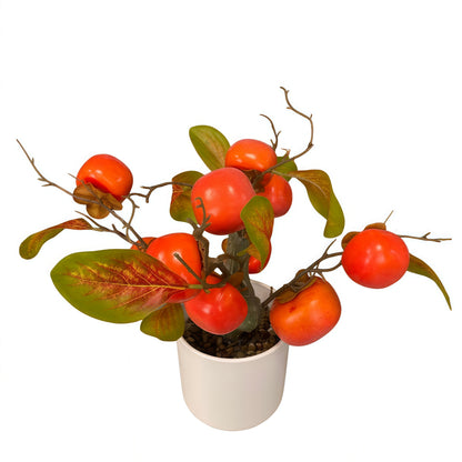 Top Simulated Green Plant Persimmon Potted Plant Home Decoration Garden Decoration Potted Plant