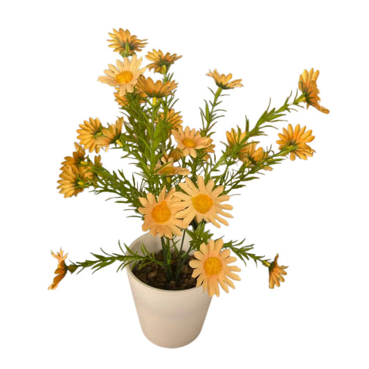 Artificial Daisy Potted Plant for Home and Garden Decoration