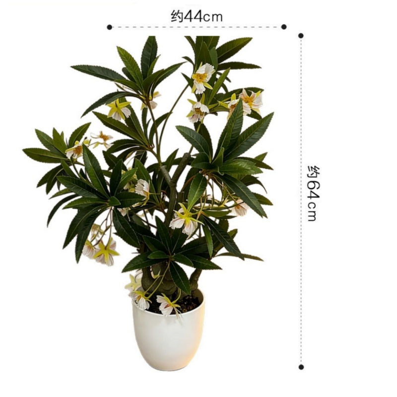 High-End Artificial Water Stone Melding Flowers Home Decor Potted Plant