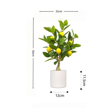 Artificial lemon tree with pot
