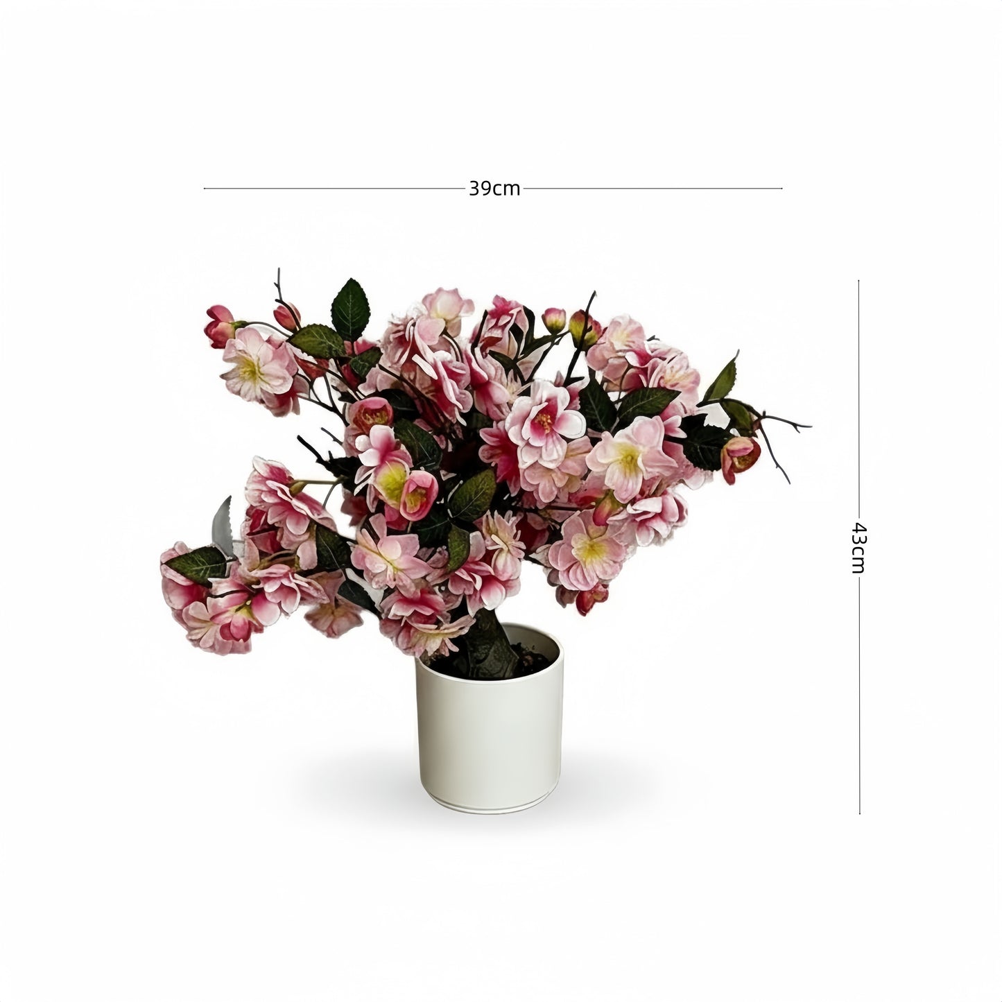 High-Quality Artificial Cherry Blossom Tree with Potted Plant for Home Decoration and Landscaping Bonsai