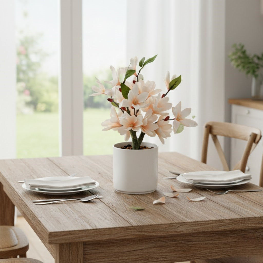 High-End Artificial Magnolia Office Decoration and Home Furnishings
