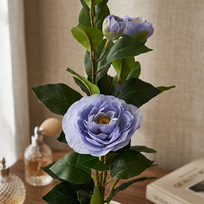Artificial Camellia with Pot - Red, Pink, White, Blue, Purple, Yellow, Orange, with Pot