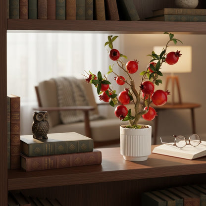 Artificial Pomegranate Tree Potted Plant: An Essential Greenery for Home Decoration and Renovation