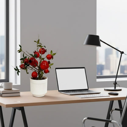 Artificial Pomegranate Tree Potted Plant: An Essential Greenery for Home Decoration and Renovation