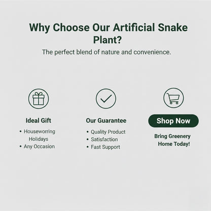 Artificial Snake Plant Potted